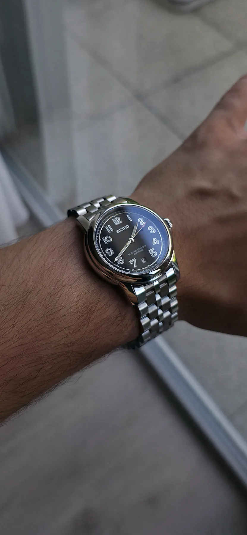 Montre quartz Seiko Mod – Cadran noir – 40 mm