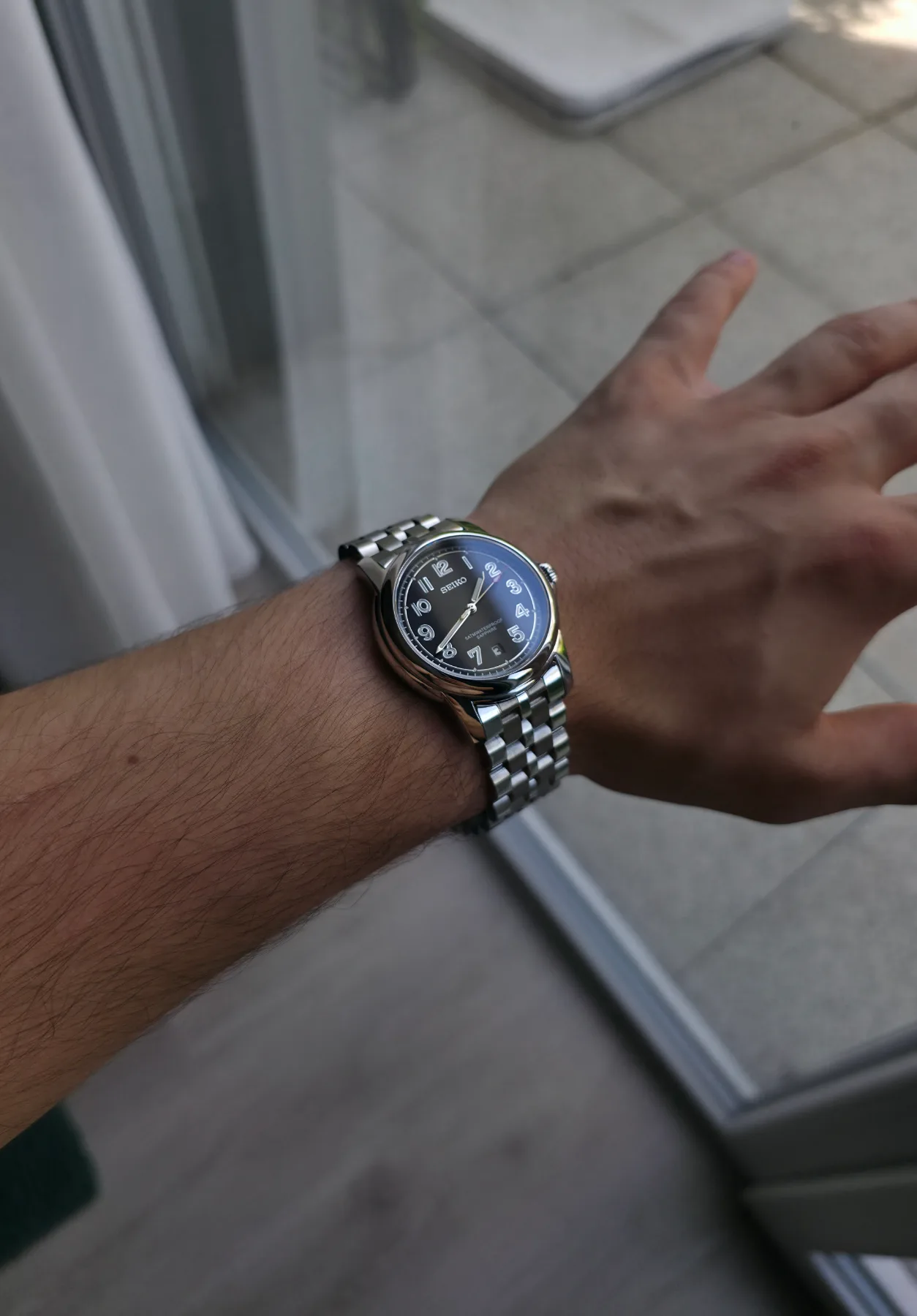 Montre quartz Seiko Mod – Cadran noir – 40 mm — photo 5