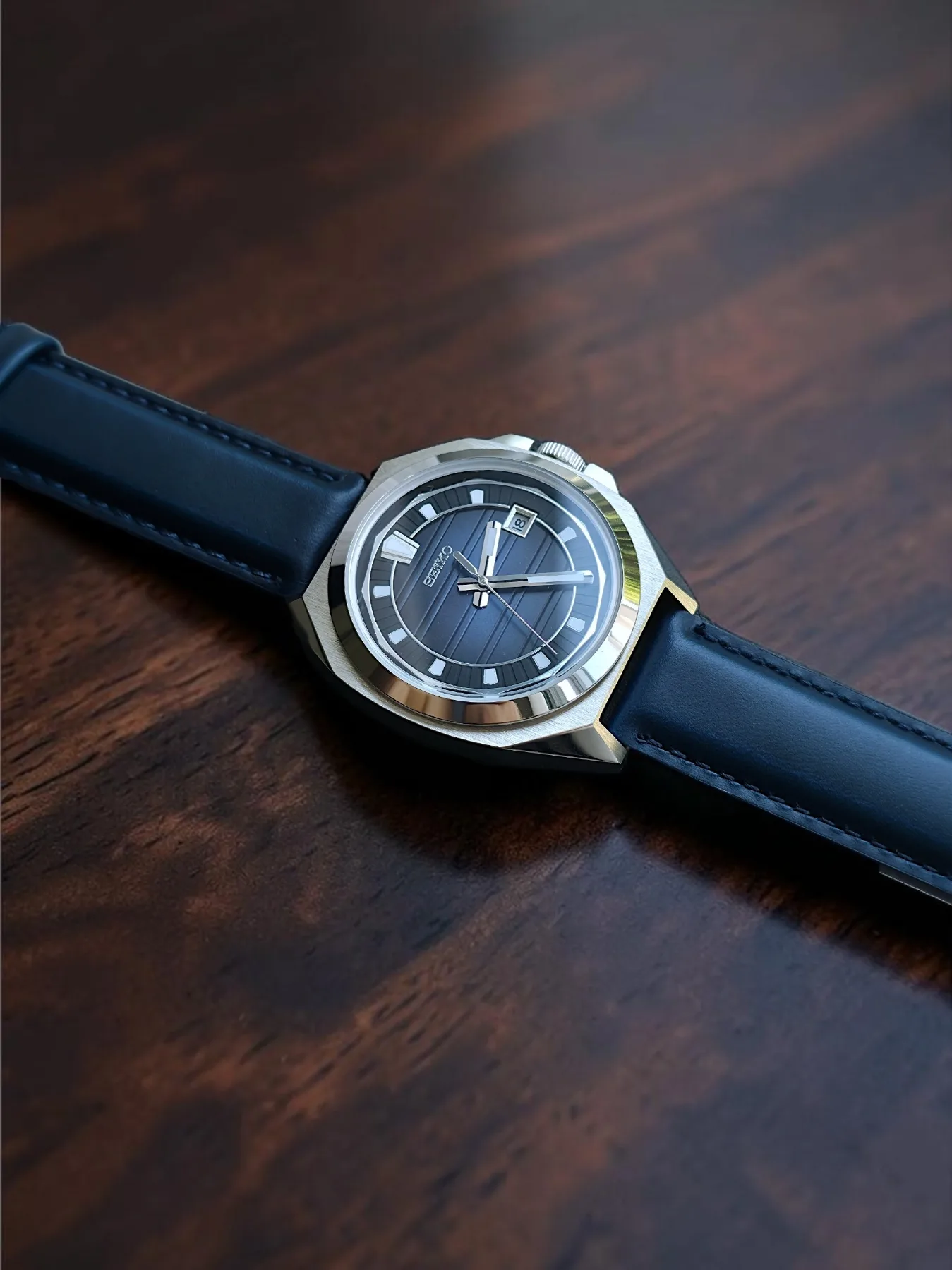 Seiko Mod Vanac Automatique – Cadran bleu foncé – 38 mm — photo 2