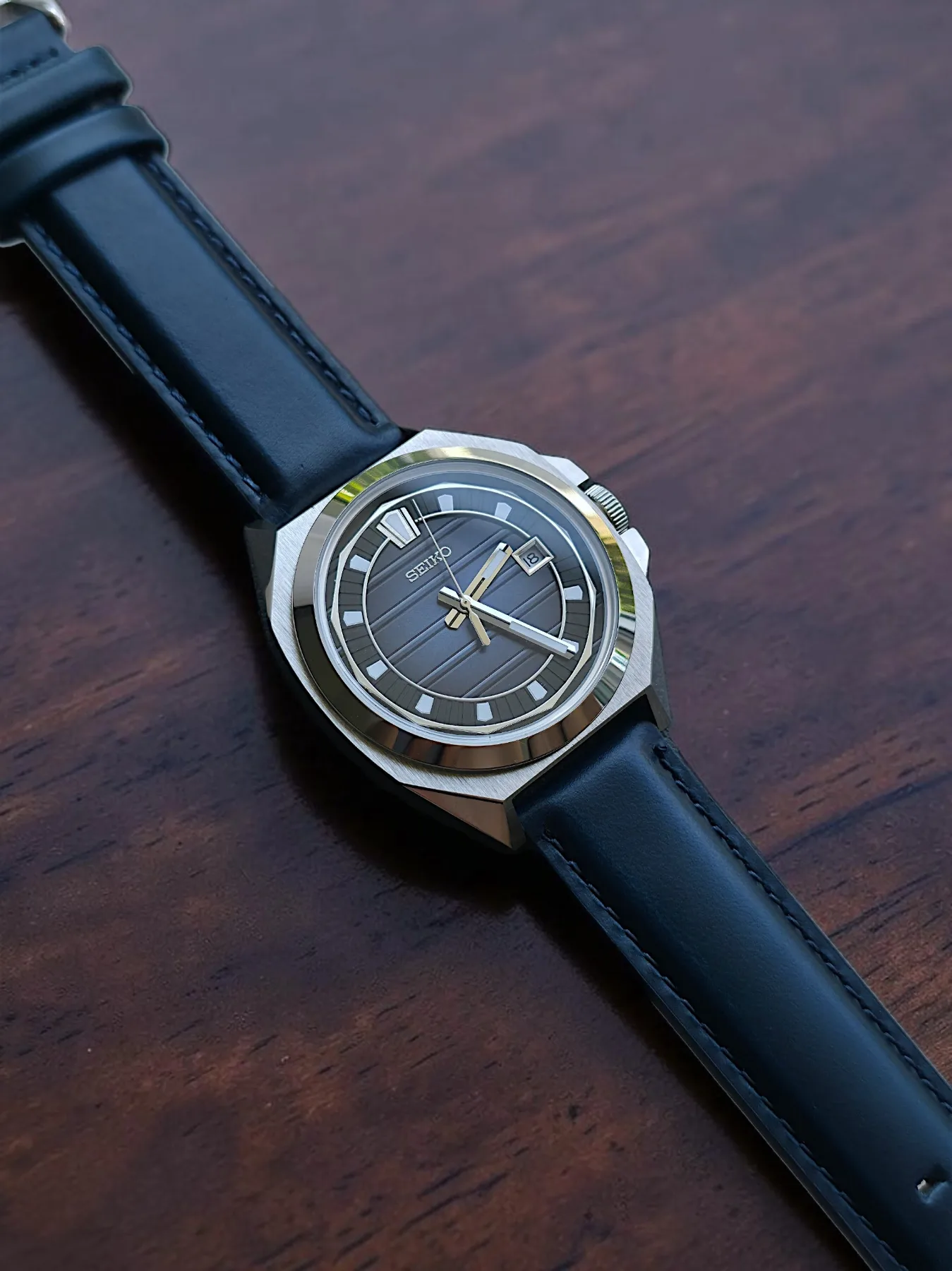 Seiko Mod Vanac Automatique – Cadran bleu foncé – 38 mm — photo 4