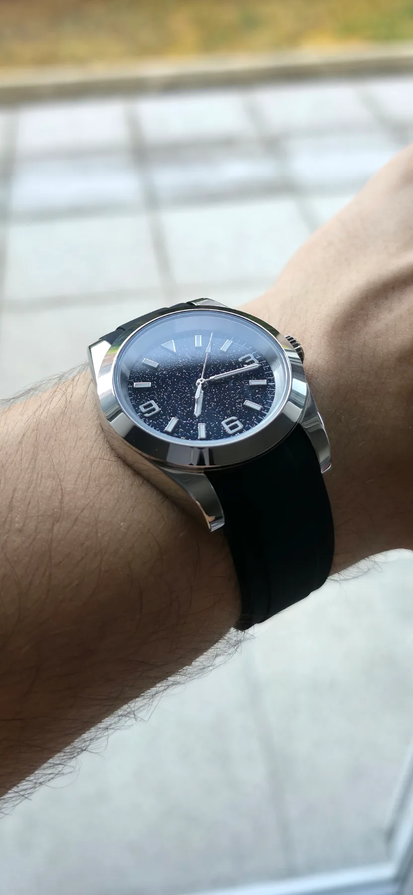 Seiko Mod Datejust Quartz – Nuit étoilée – 39 mm