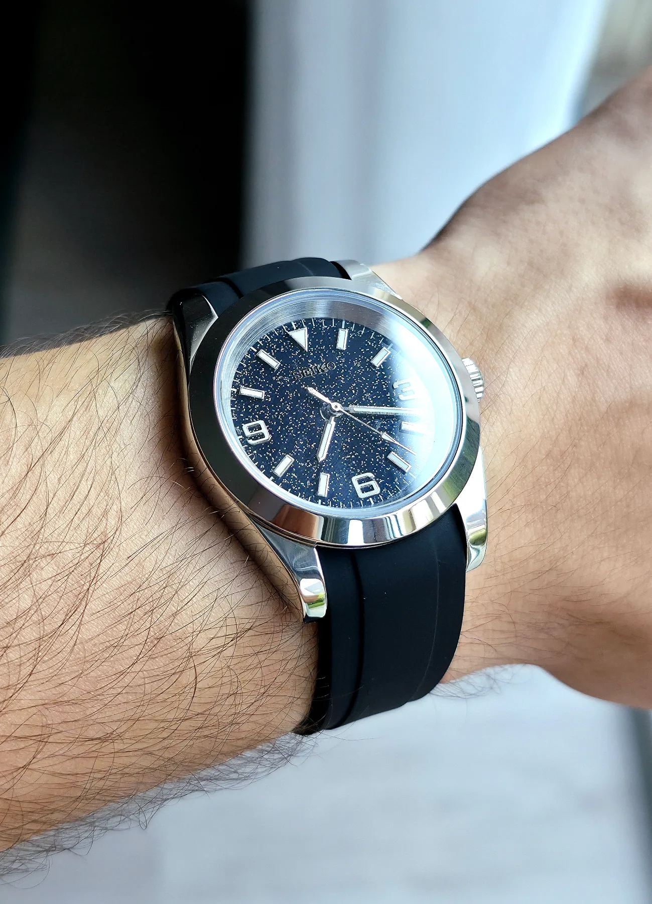 Seiko Mod Datejust Quartz – Nuit étoilée – 39 mm — photo 3