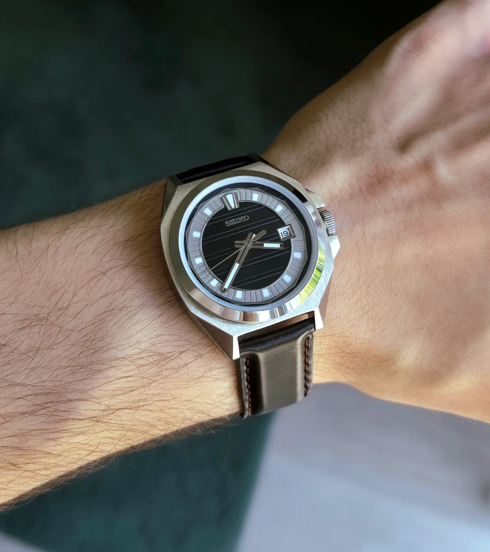 Seiko Mod Vanac Automatique – Cadran noir – 38 mm — photo 4