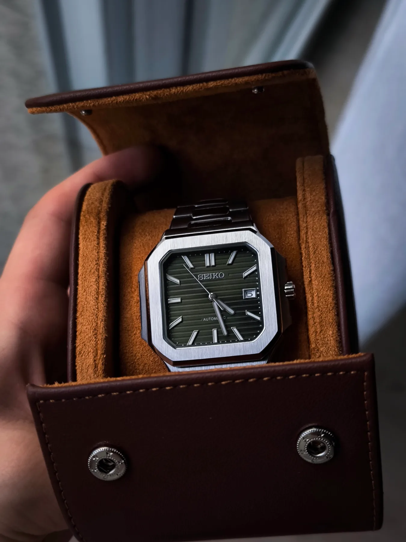 Seiko Mod Cubitus Automatique – Cadran vert olive — photo 2