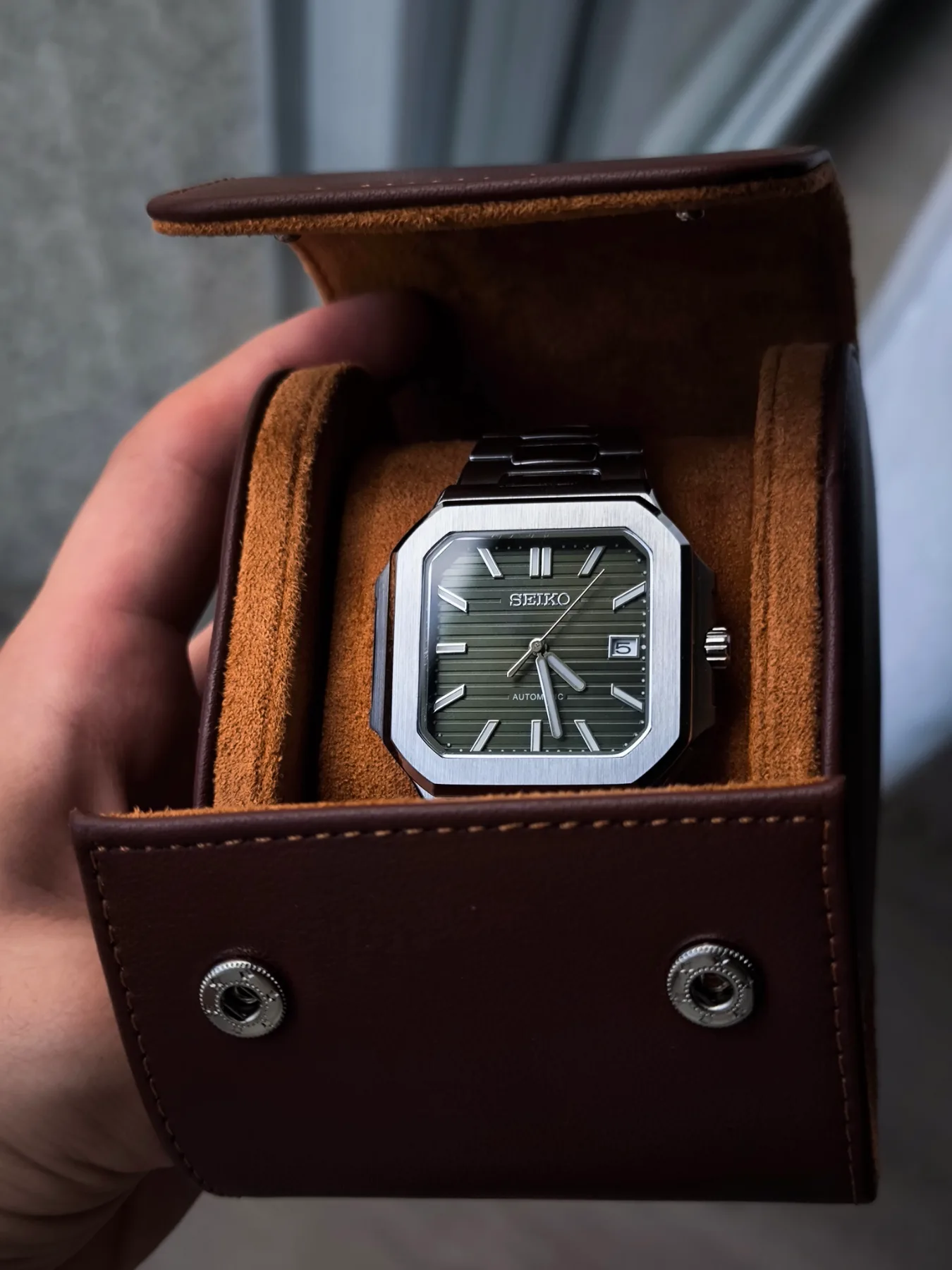 Seiko Mod Cubitus Automatique – Cadran vert olive — photo 3