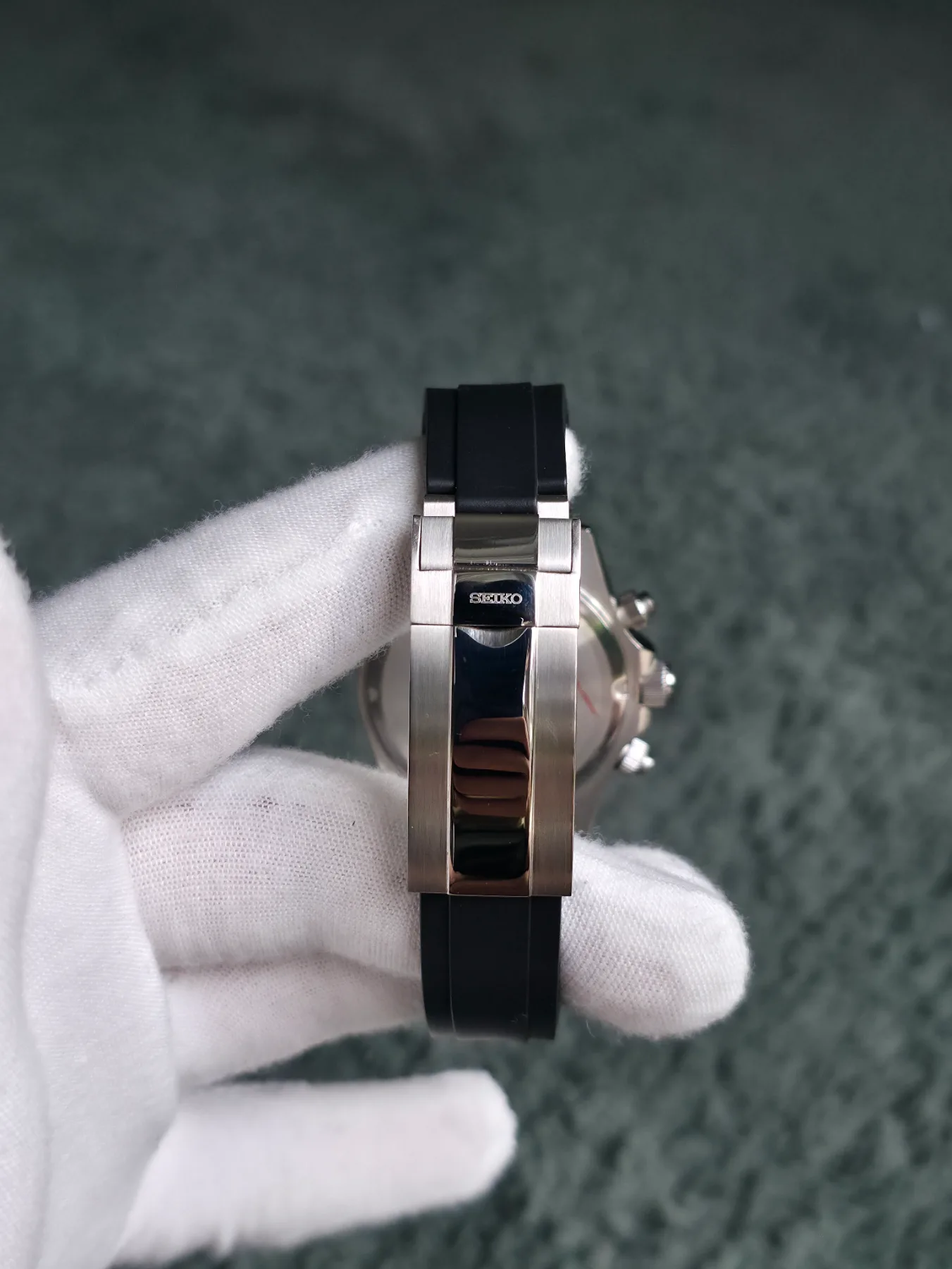 Seiko Mod Daytona Chronographe – Cadran Ice Violet – 40 mm — photo 2