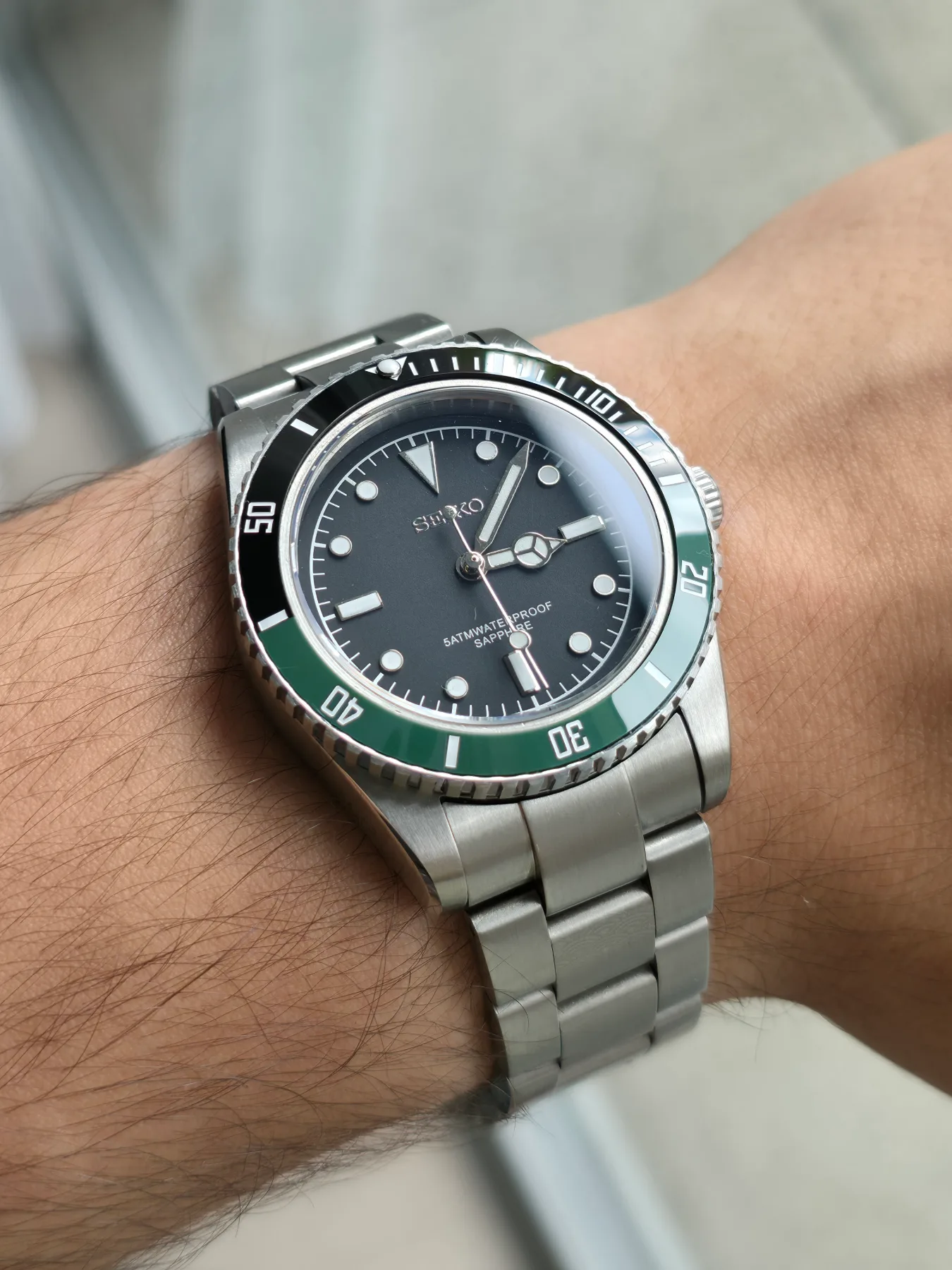 Seiko Mod Submariner Sprite Quartz – 38 mm