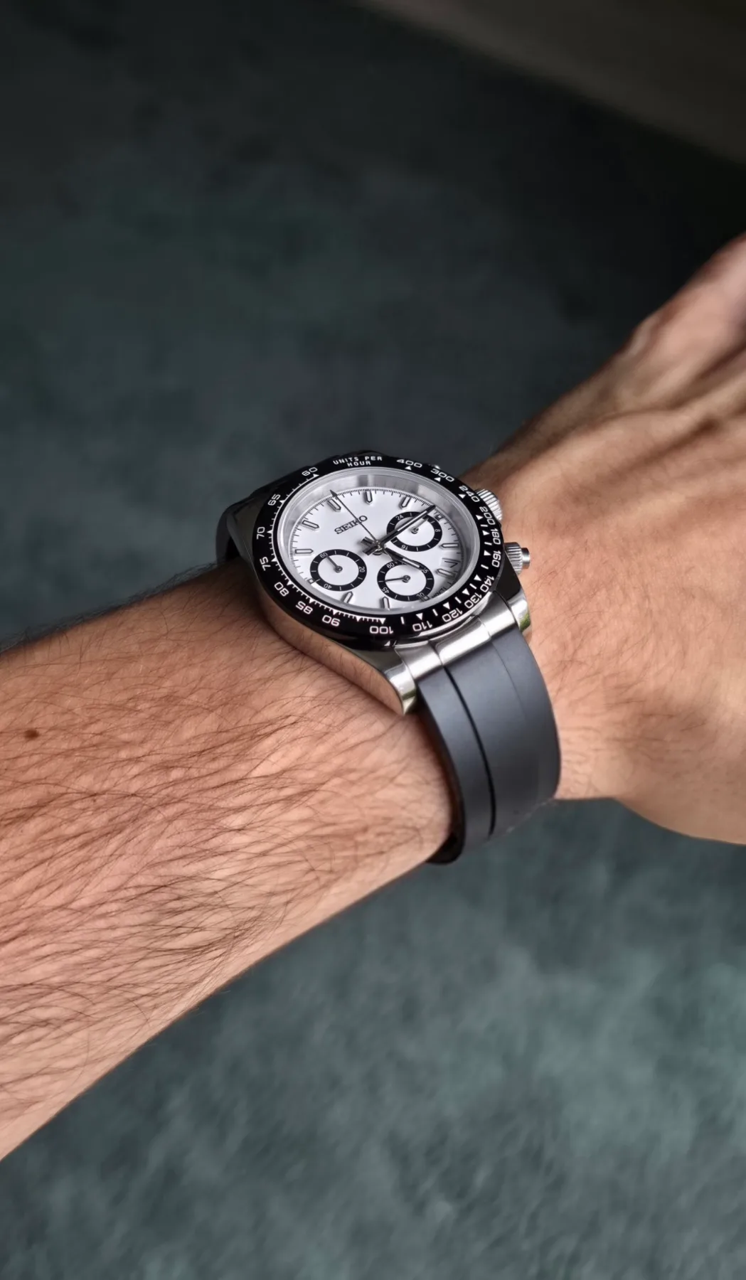 Seiko Mod Daytona Panda Chronographe – 40 mm — photo 2