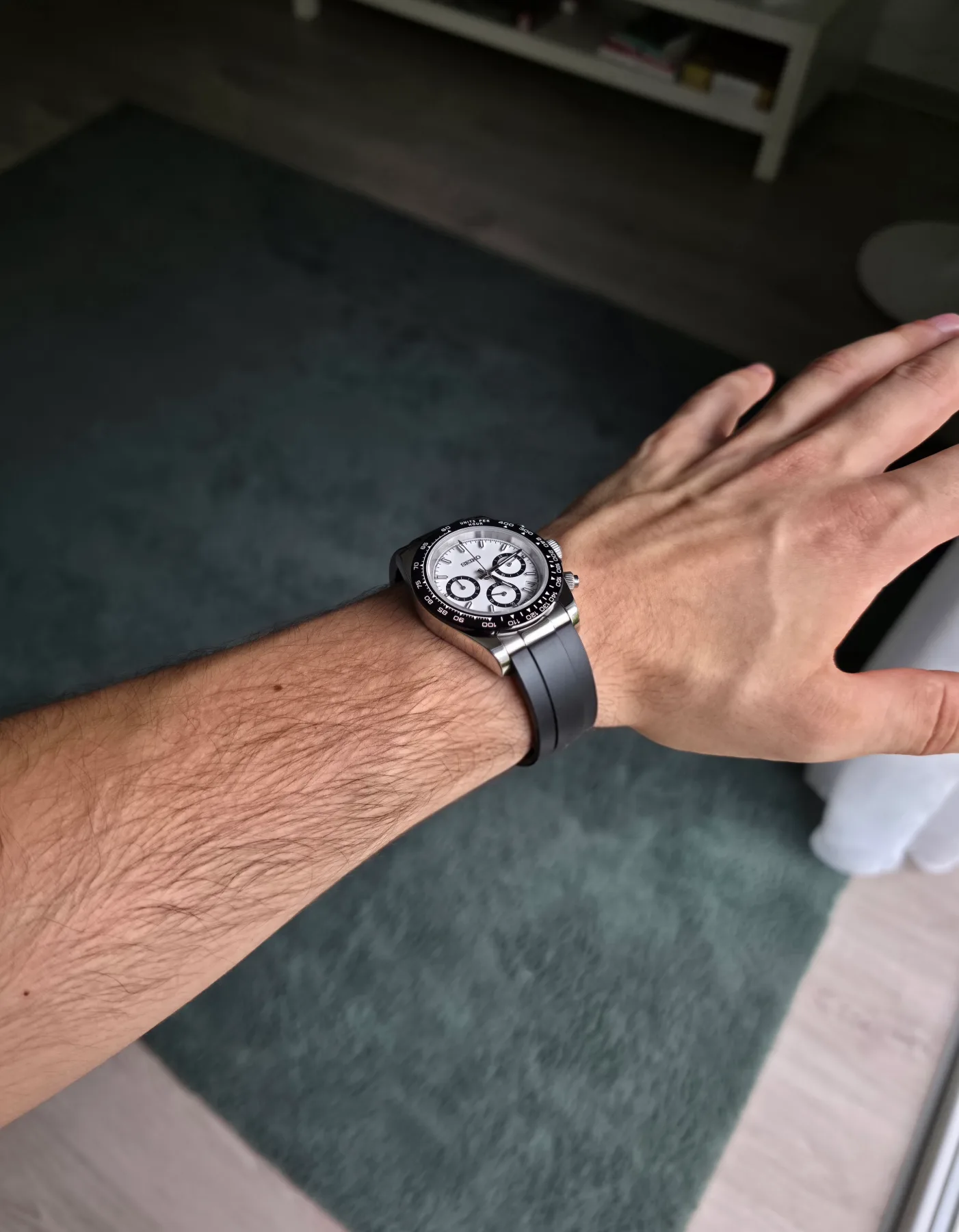 Seiko Mod Daytona Panda Chronographe – 40 mm — photo 3