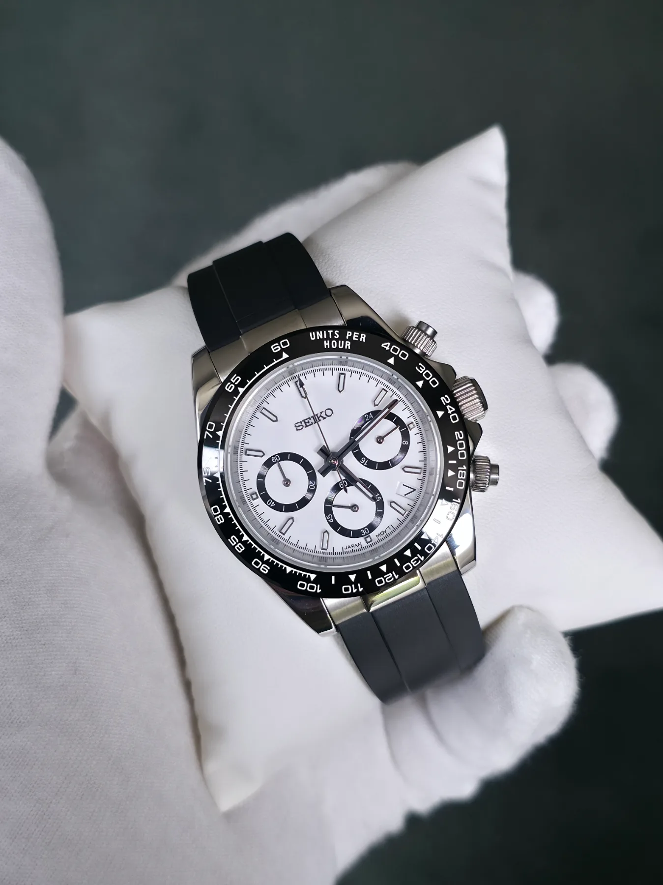 Seiko Mod Daytona Panda Chronographe – 40 mm — photo 4