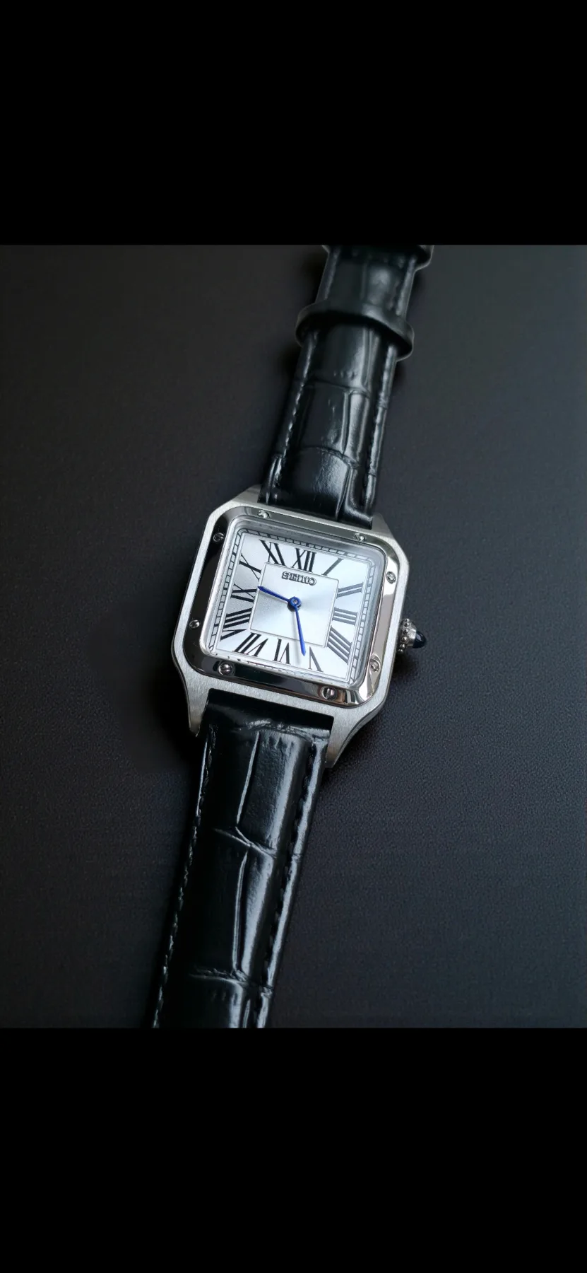Seiko Mod Santos Quartz – 32 x 42 mm