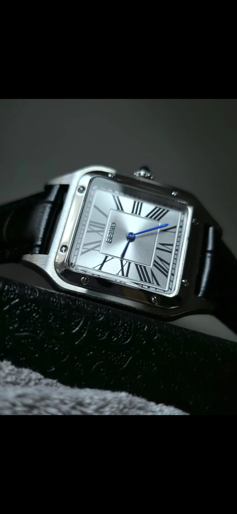 Seiko Mod Santos Quartz – 32 x 42 mm — photo 4