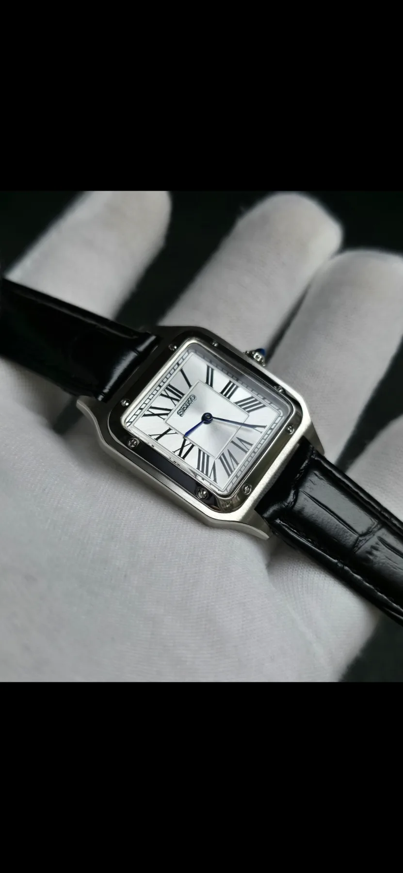 Seiko Mod Santos Quartz – 32 x 42 mm — photo 5