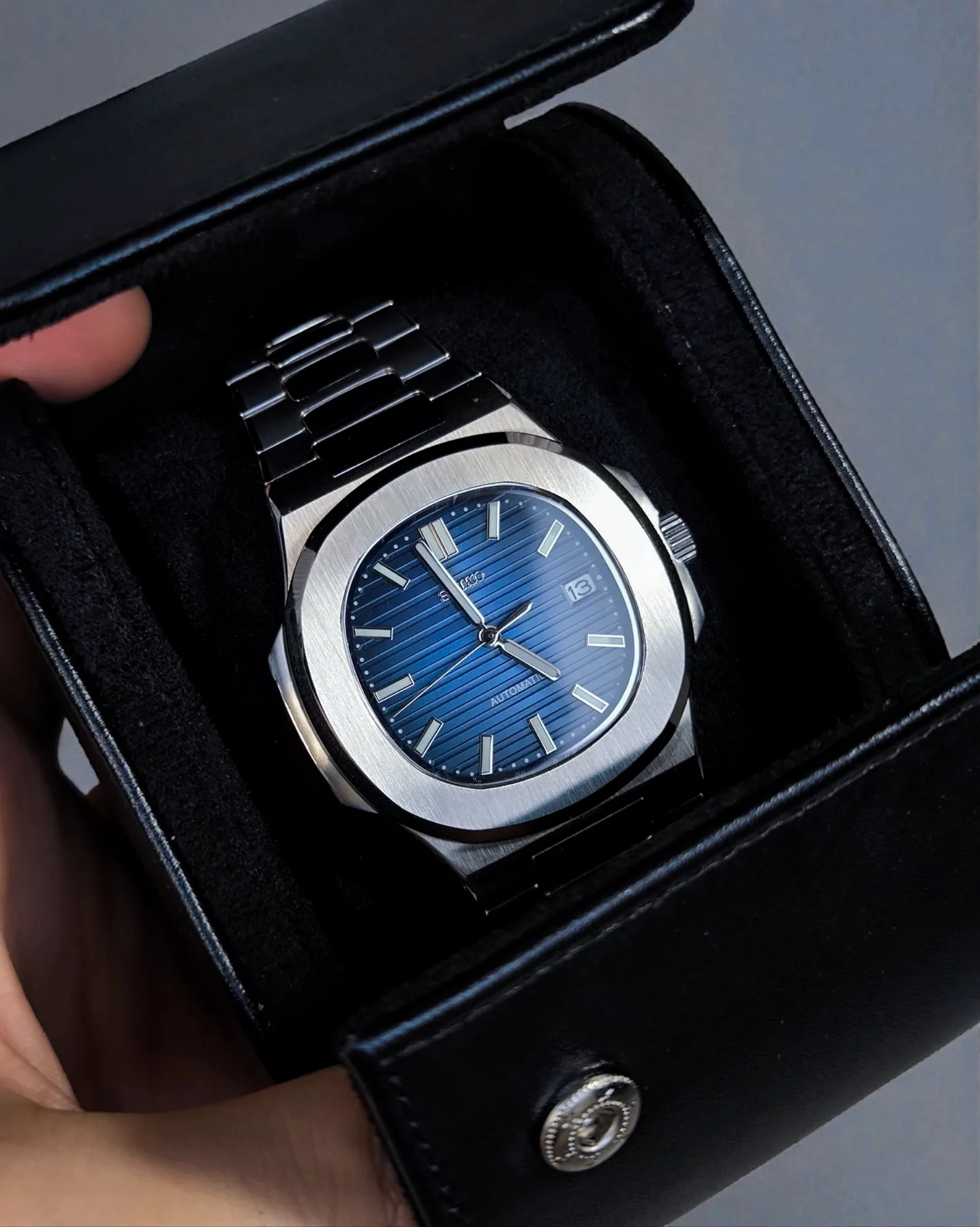 Seiko Mod Nautilus Automatique – Cadran bleu — photo 5