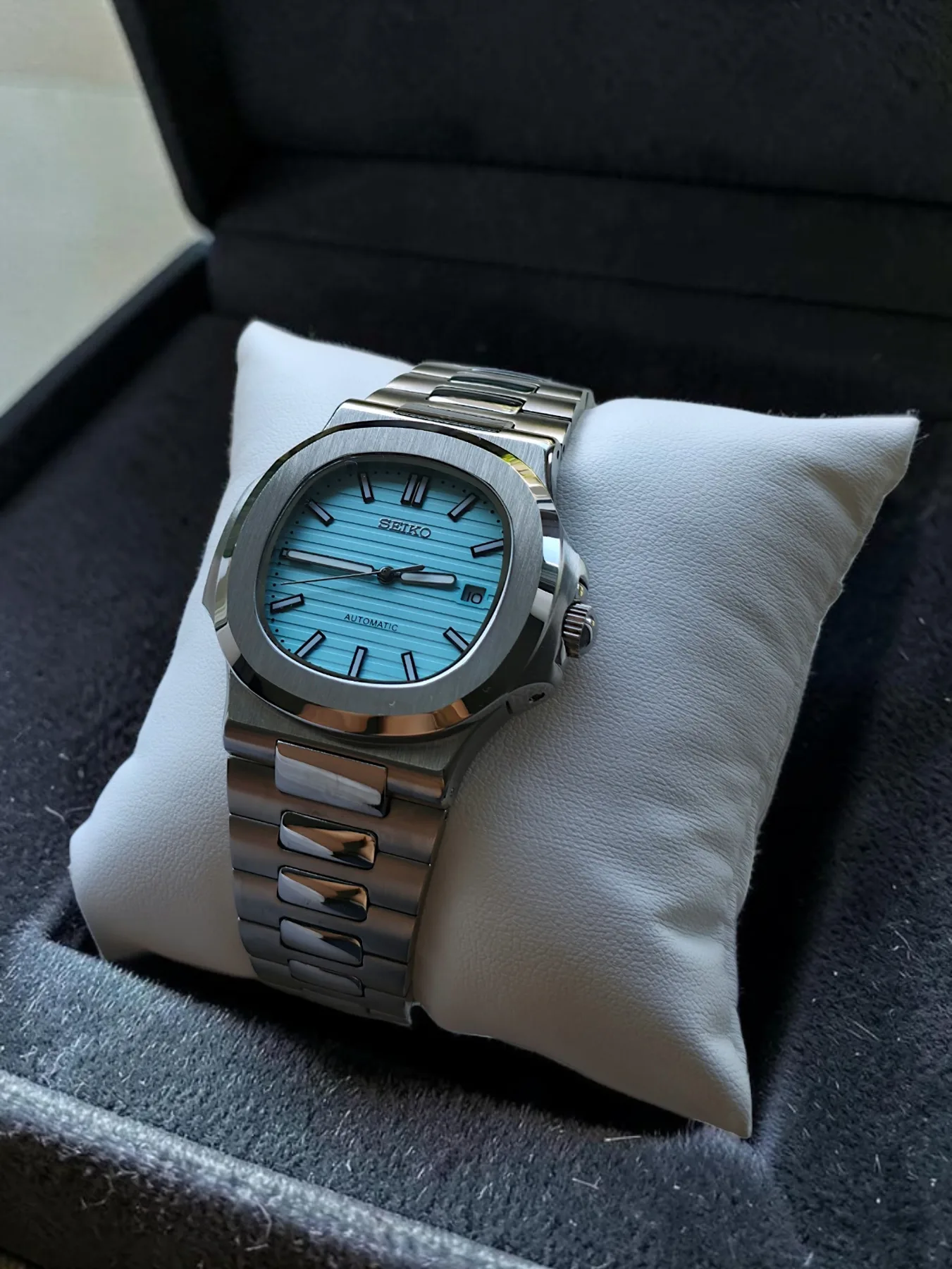 Seiko Mod Nautilus Automatique – Cadran Tiffany — photo 2