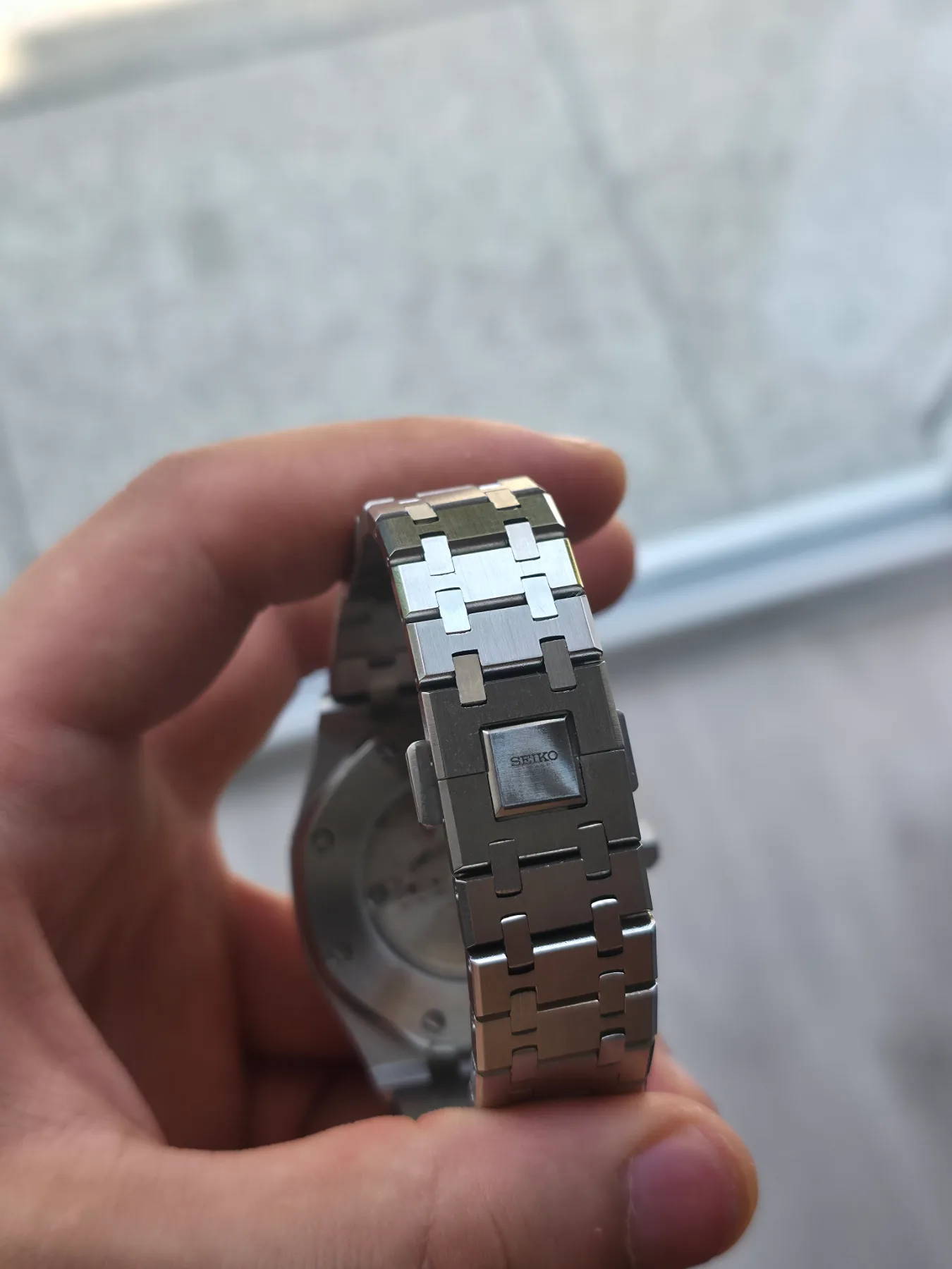 Seiko mod royal oak blanc — photo 4