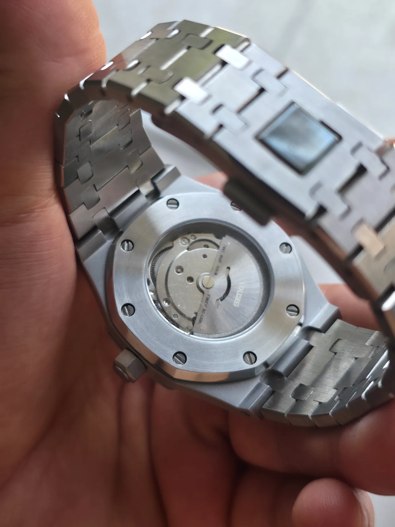 Seiko mod royal oak blanc — photo 5