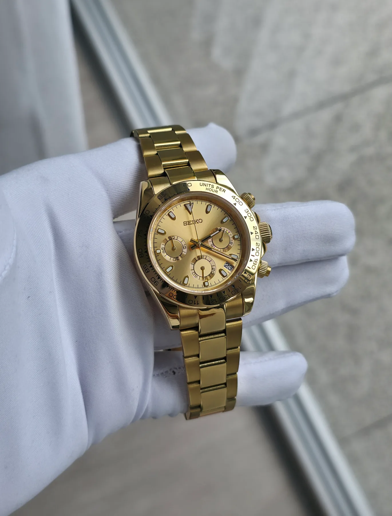 Seiko Mod Daytona Or — photo 2