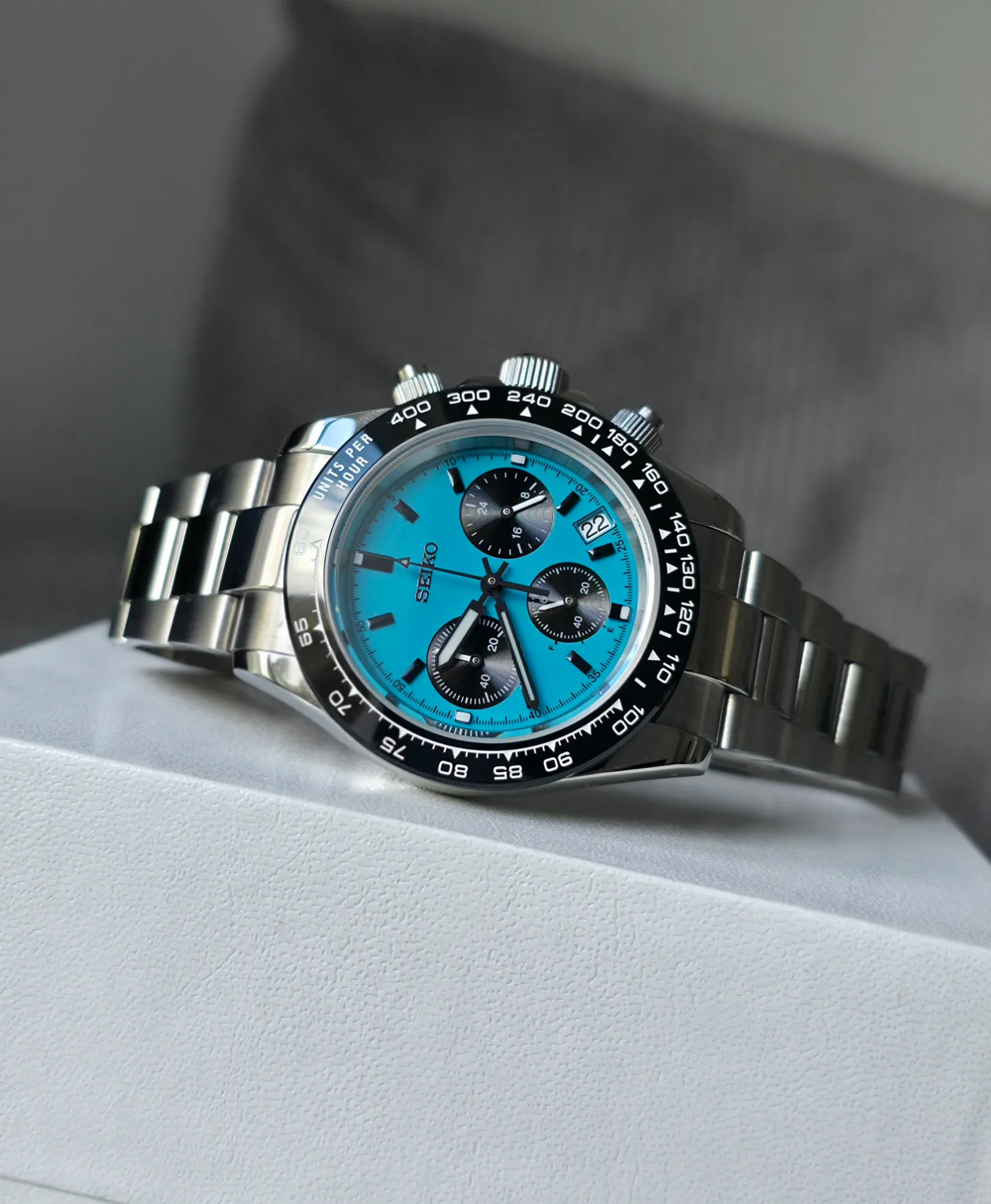 Seiko Mod Daytona Bleu Vif — photo 2