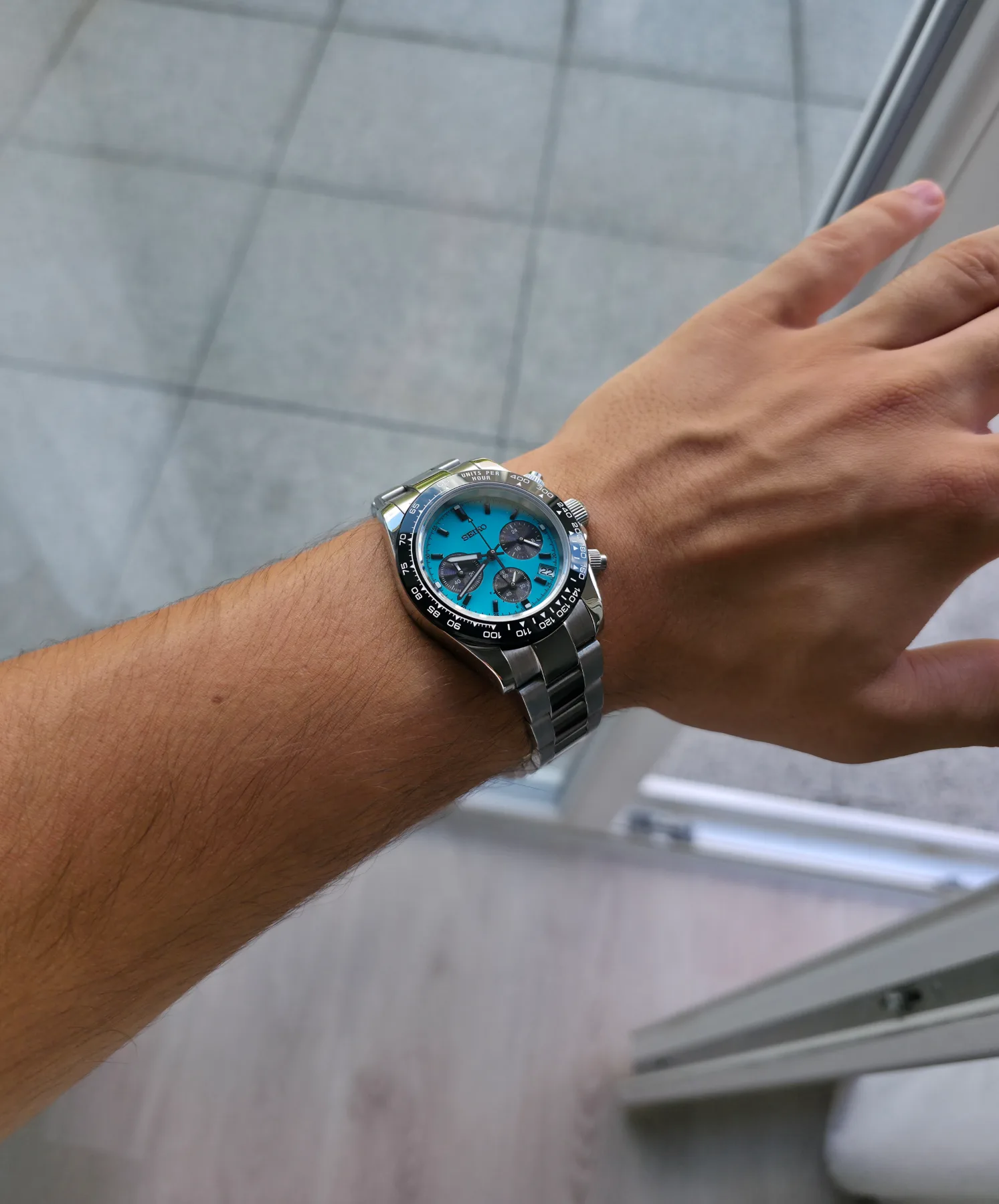 Seiko Mod Daytona Bleu Vif — photo 3