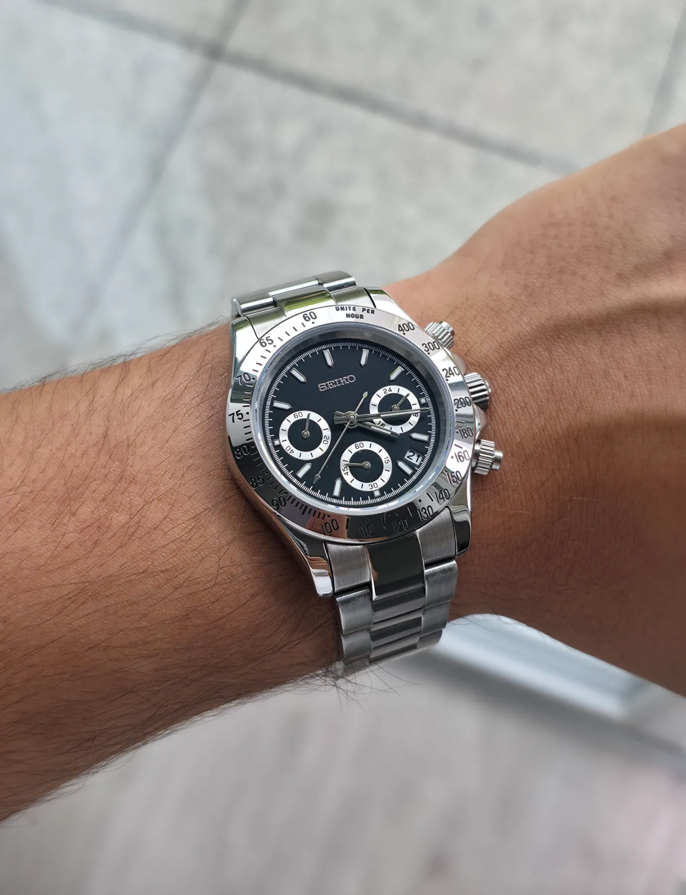Seiko Mod Daytona Noir