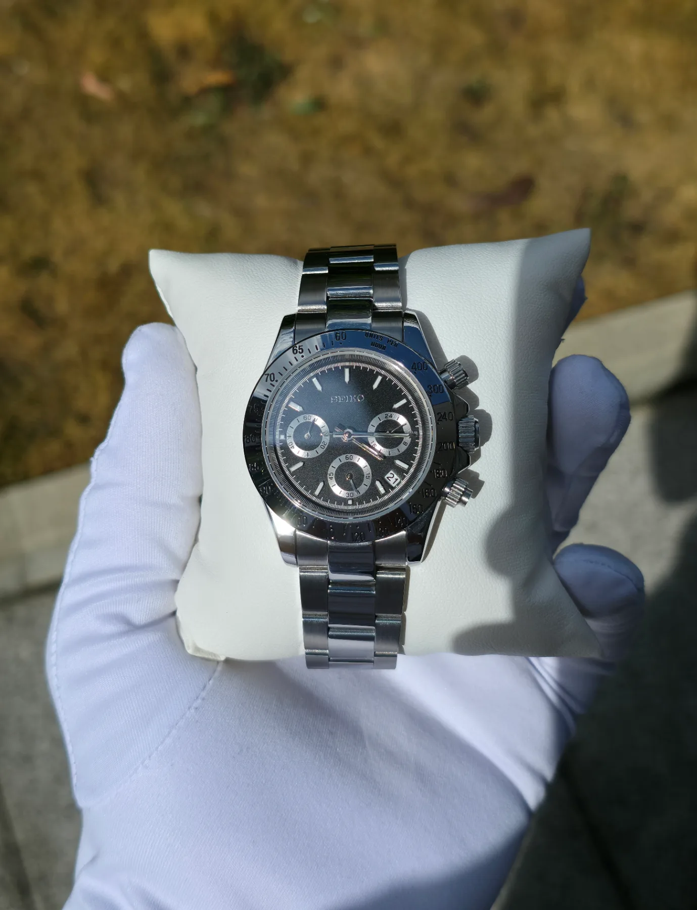 Seiko Mod Daytona Noir — photo 4
