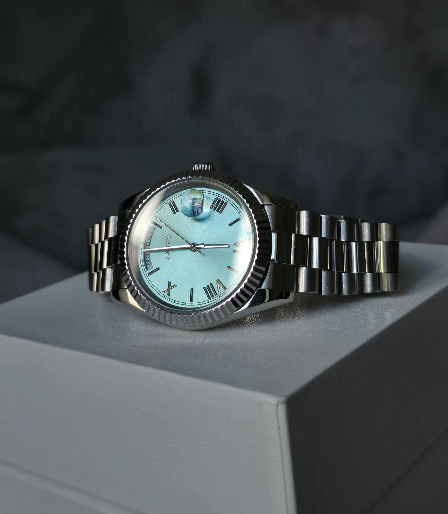 Seiko Mod Automatique Day-Date Turquoise — photo 4